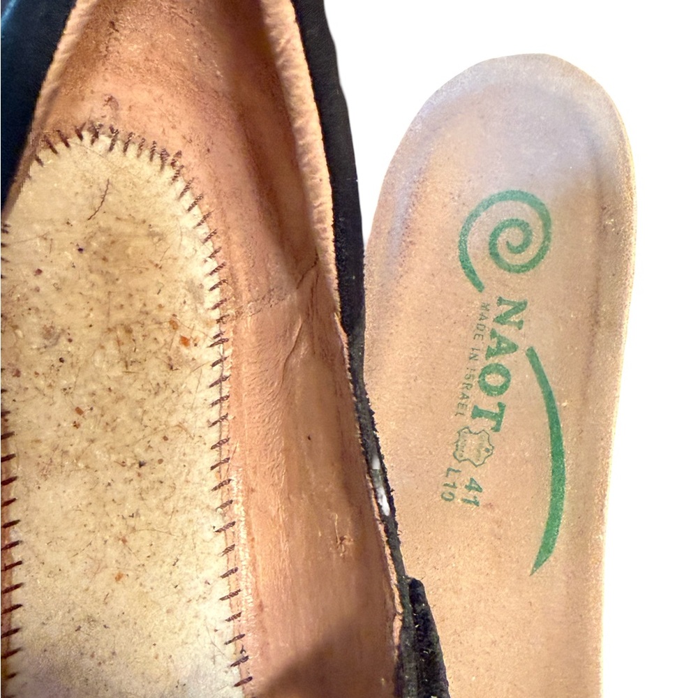 Naot EUC Sz 41 9.5 Matai Swirl Bronze Metallic Leather Mary Jane Flats (SH052) - Picture 8 of 9